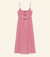 BELLINE DRESS -- ROUGE LA MADDALENA GINGHAM