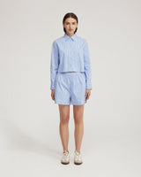 Carrie Crop Striped Shirt