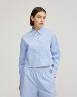 Carrie Crop Striped Shirt