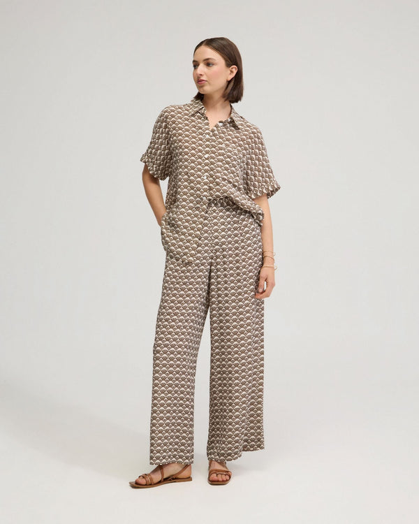 Jasmine Short Sleeve Printed Shirt