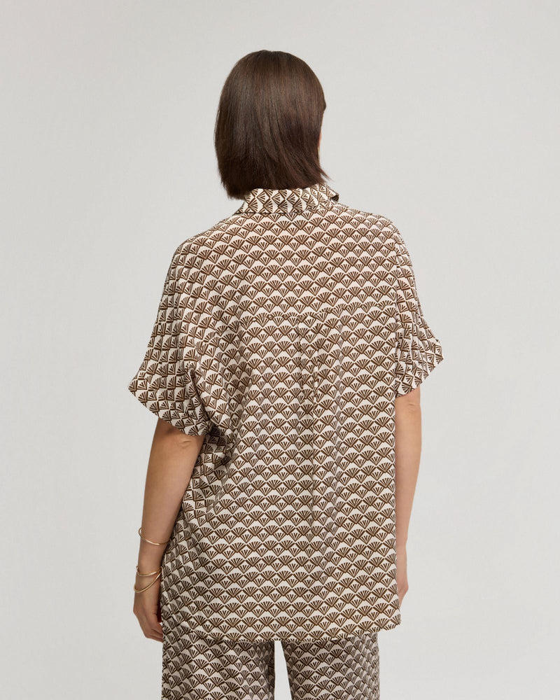 Jasmine Short Sleeve Printed Shirt