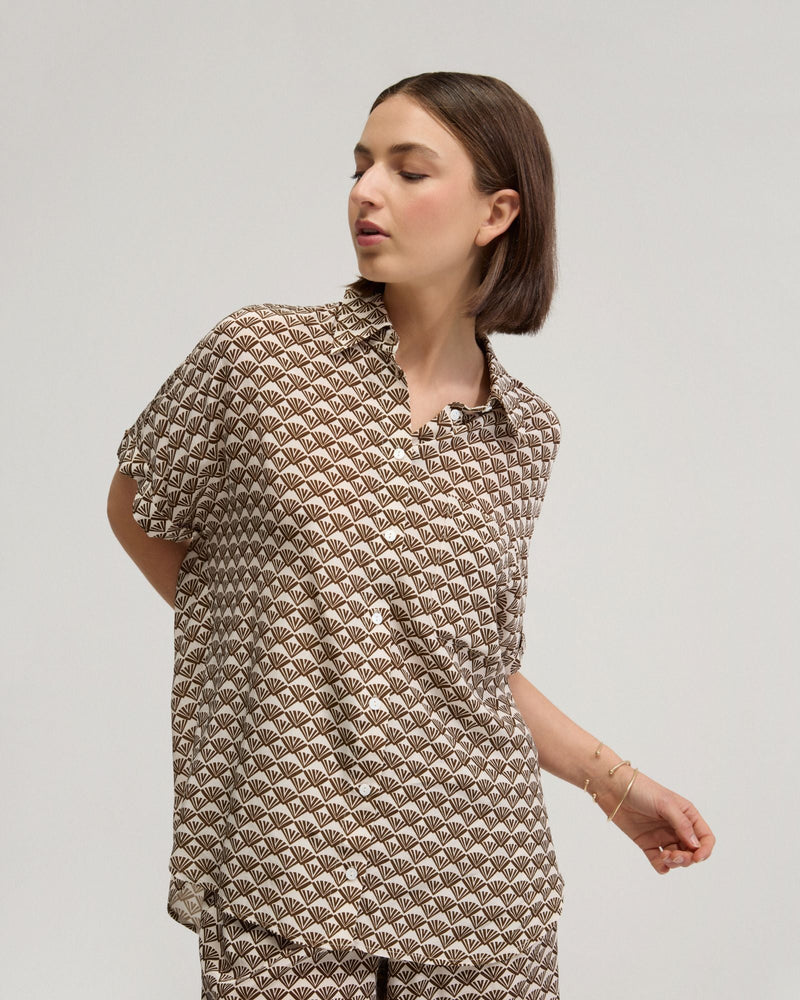 Jasmine Short Sleeve Printed Shirt