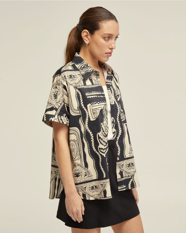 Jasmine Printed Short Sleeve Shirt