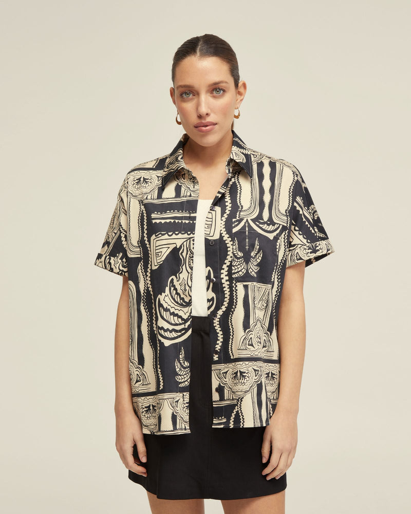 Jasmine Printed Short Sleeve Shirt