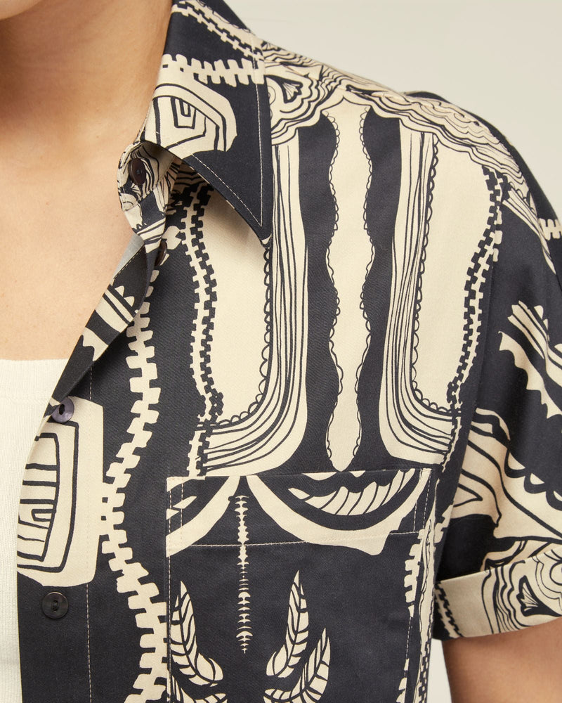Jasmine Printed Short Sleeve Shirt