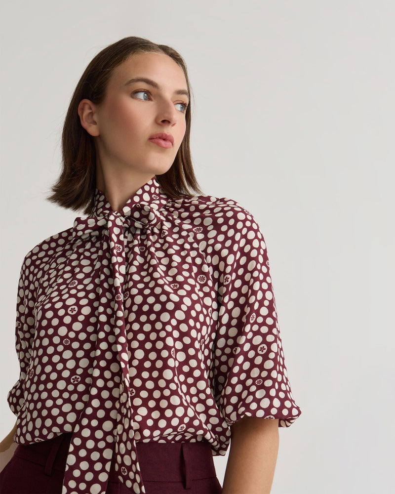 Simone Tie Neck Shirt