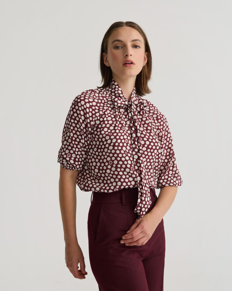 Simone Tie Neck Shirt