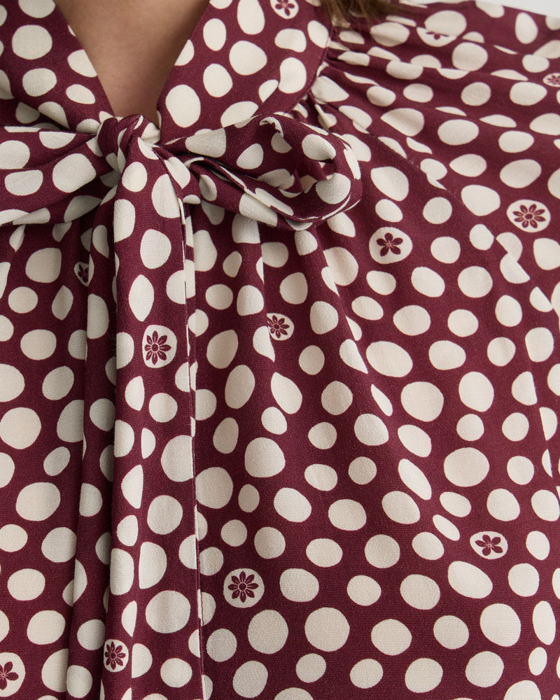 Simone Tie Neck Shirt