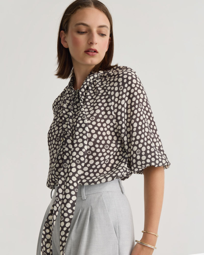 Simone Tie Neck Shirt