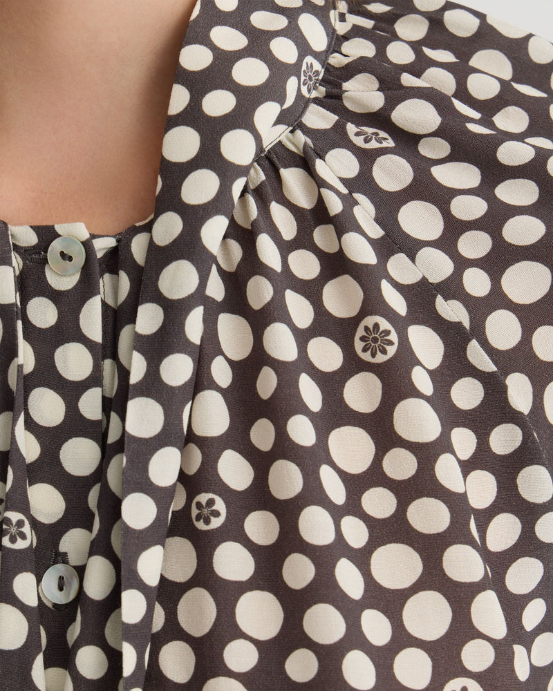 Simone Tie Neck Shirt