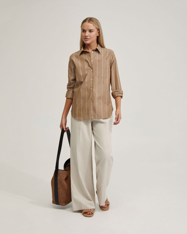Ariel Striped Cotton Shirt