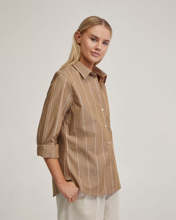 Ariel Striped Cotton Shirt