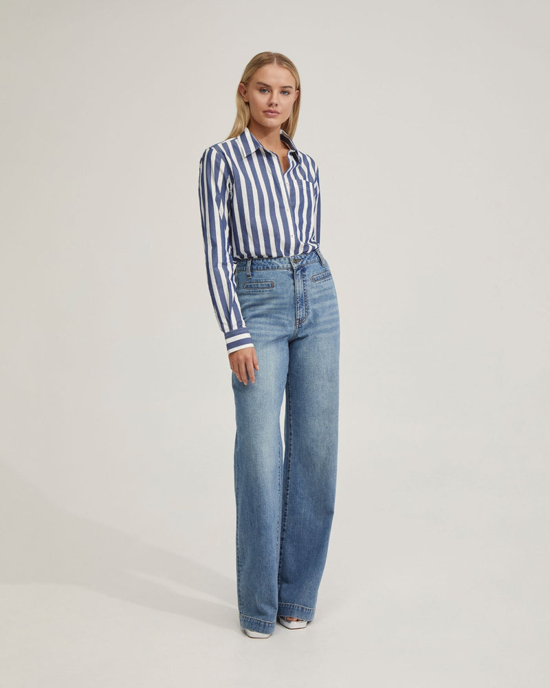 Ariel Striped Cotton Shirt