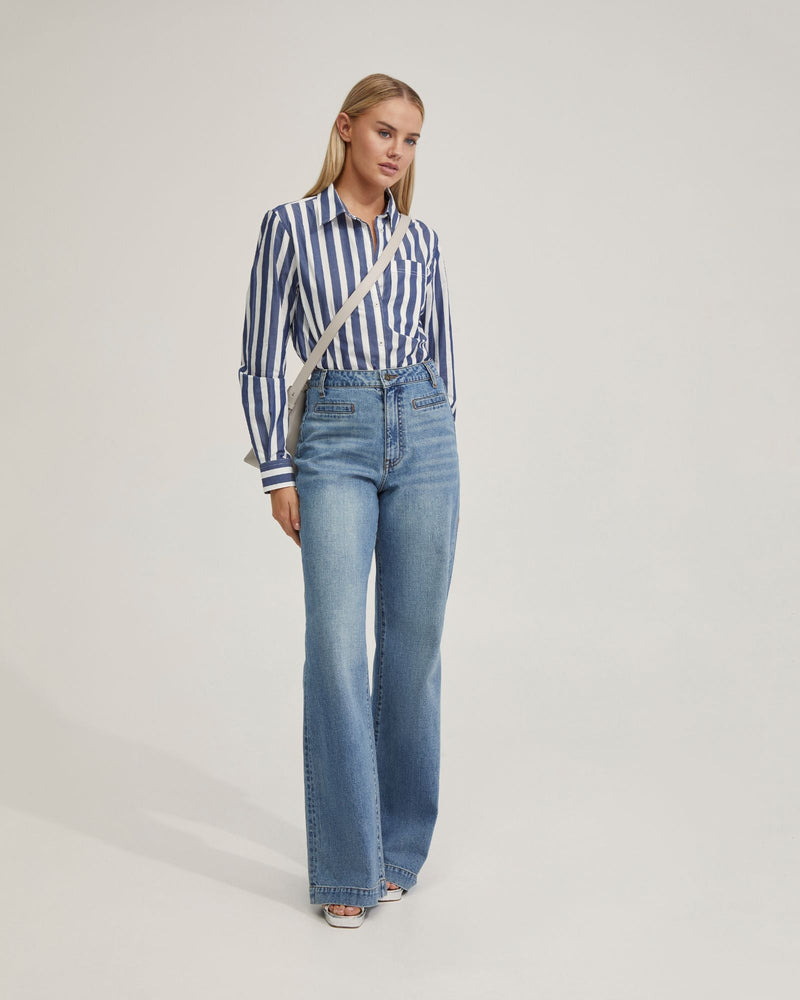 Ariel Striped Cotton Shirt