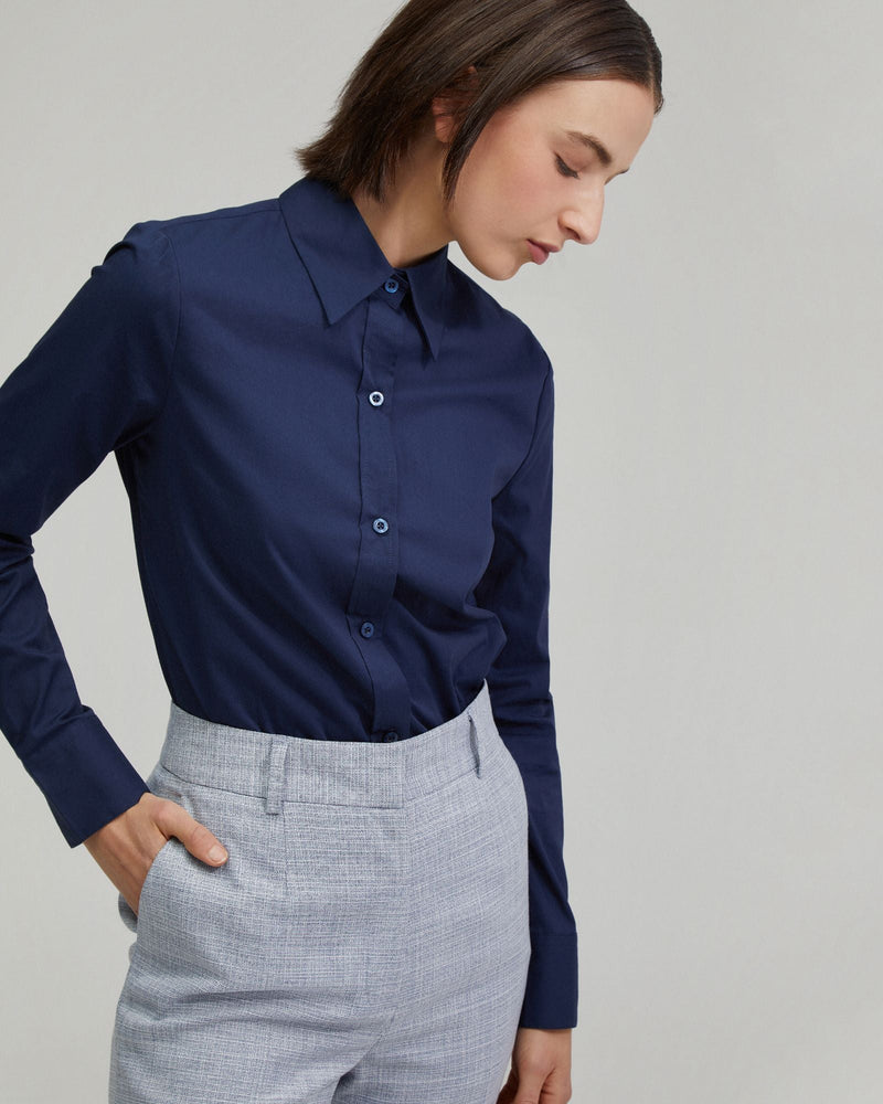 Adrienne Cotton Stretch Shirt