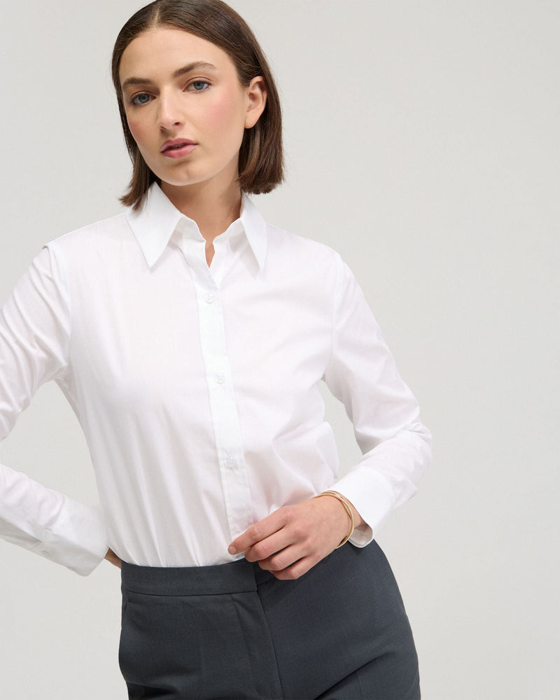 Adrienne Cotton Stretch Shirt