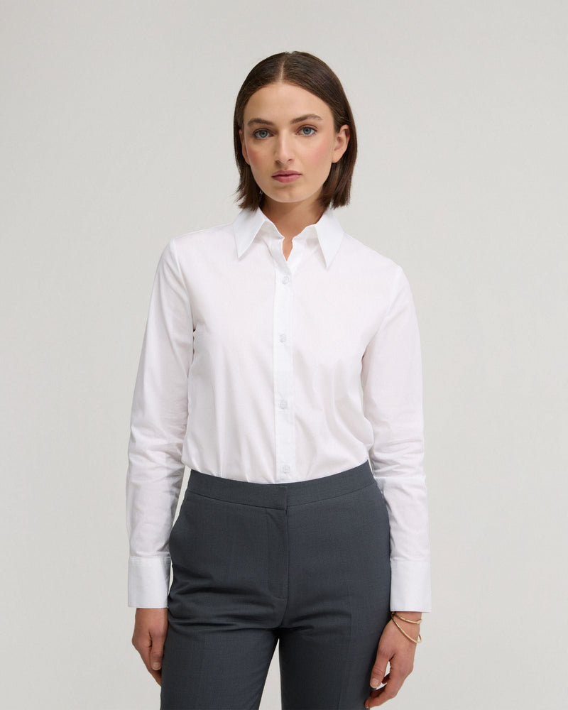 Adrienne Cotton Stretch Shirt